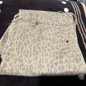 GAP Beige and Brown Patterned Denim